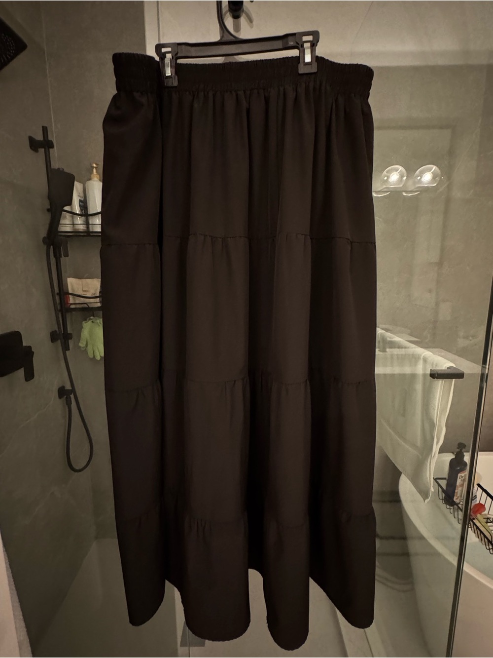 Black Tiered Maxi Skirt - Classic Women's Skirt